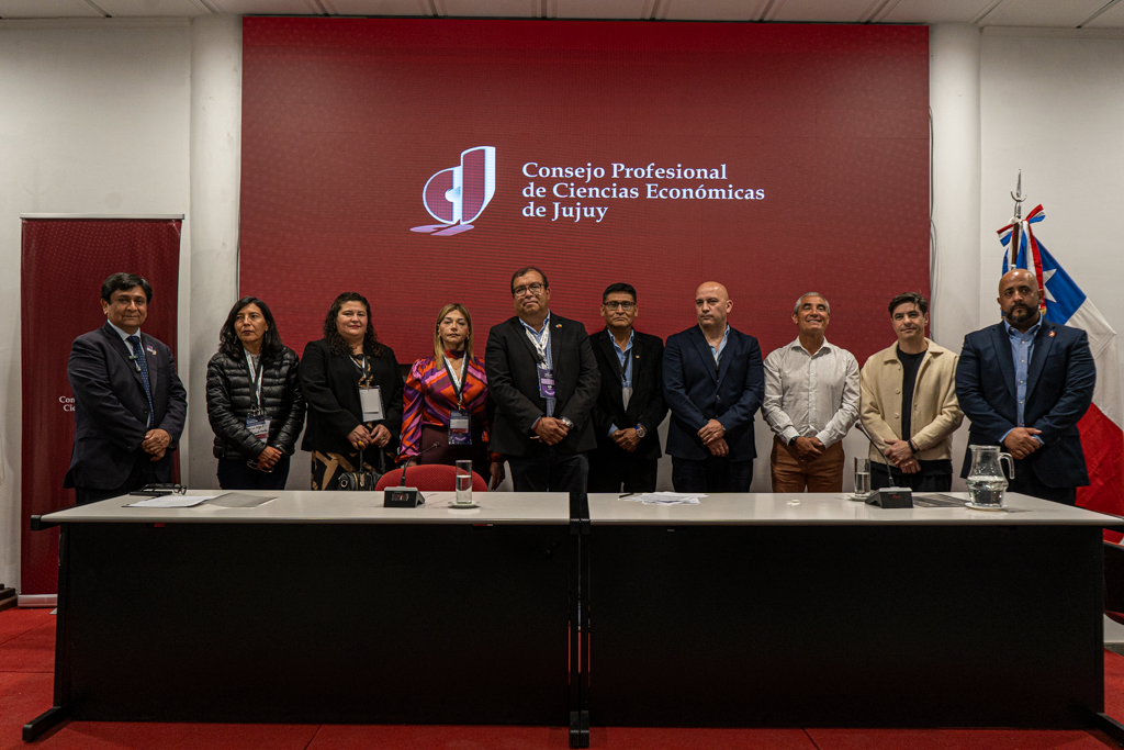 Delegación empresarial reunida en el Consejo Profesional de Ciencias Económicas de Jujuy durante ExpoJuy 2026